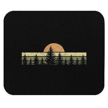 Discover Sunrise Over the Pines Mouse Pads
