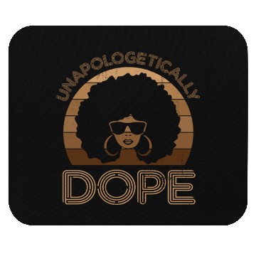 Discover Unapologetically Dope Melanin Queen Black Histo Mouse Pads