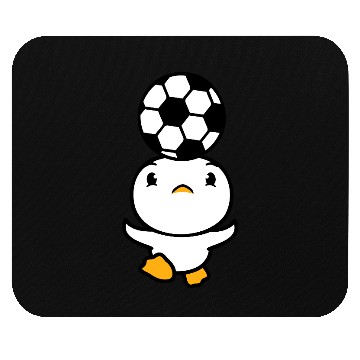 Discover Duck Plays Soccer Header Ball Balancing Head Fun Mouse Pads