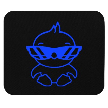 Discover Bird Sunglasses Cool Black Glasses Coolness Duck Mouse Pads