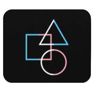 Discover Trans Pride Shapes Circle Square Minimal Art Mouse Pads