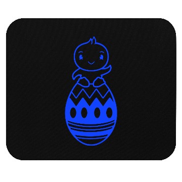 Discover Chick Sits On Giant Easter Egg Waving Easter Sweet Mouse Pads