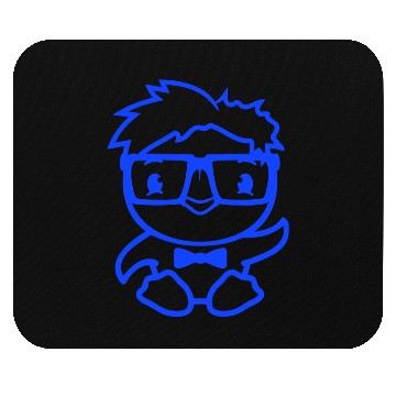 Discover Duck Nerd Geek Smart Horn-Rimmed Glasses Greeting Mouse Pads