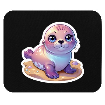 Discover Adorable Seal Sticker Mouse Pads