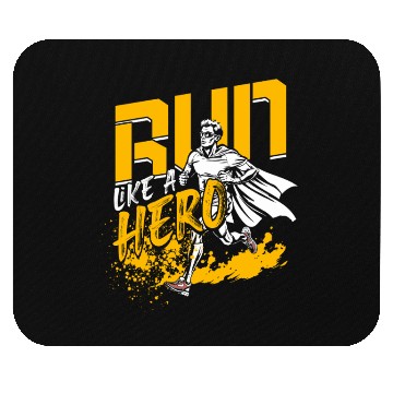 Discover Marathon Marathoner Running Run Like A Hero Mouse Pads