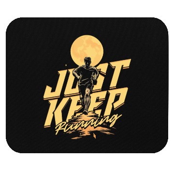 Discover Marathon Marathoner Running Just Keep Running Mouse Pads