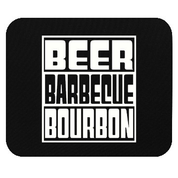 Discover Beer Barbeque Bourbon Mouse Pads