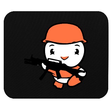 Discover Duck Soldier Army Professional Soldier Helmet Cute Mouse Pads