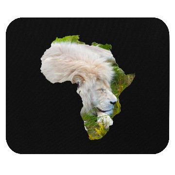 Discover South African White Lion Mouse Pads
