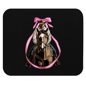 Discover Coquette Bow Rodeo Barrel Racer Barrel Racing Mom Mouse Pads
