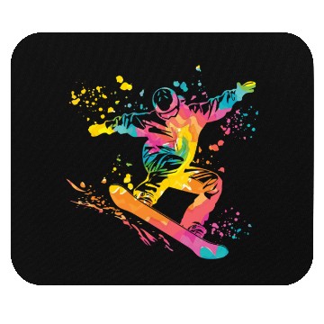 Discover Snowboarder Snowboard Snowboarding Mouse Pads