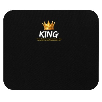 Discover Courageous King:Wear Your Strength with Confidence Mouse Pads