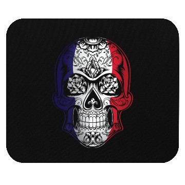 Discover France X Head Skull Flag Mouse Pads