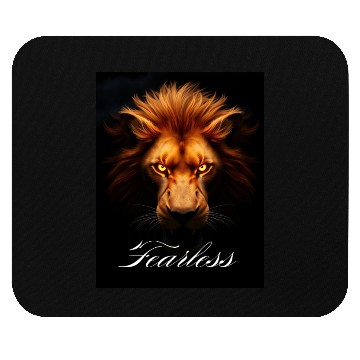 Discover Fearless Lion Mouse Pads
