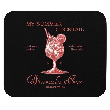Discover Watermelon Frosé Summer Drink Mouse Pads
