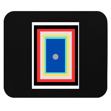 Discover White Minimalist Line Doodles Creative Page Bor Mouse Pads