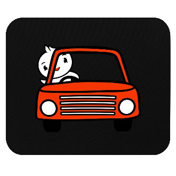 Discover Duck Car Driver Fast Vehicle Greeting Waving Cute Mouse Pads