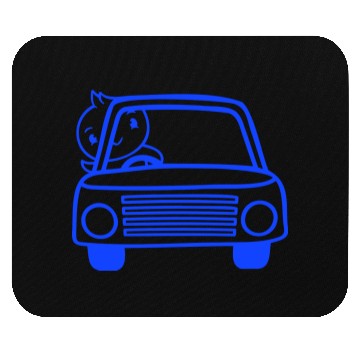 Discover Duck Car Driver Fast Vehicle Greeting Waving Cute Mouse Pads