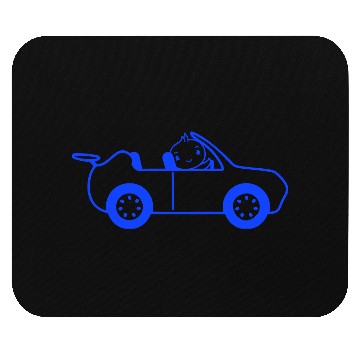 Discover Duck Car Driver Sport Car Fast Driving Vehicle Fun Mouse Pads