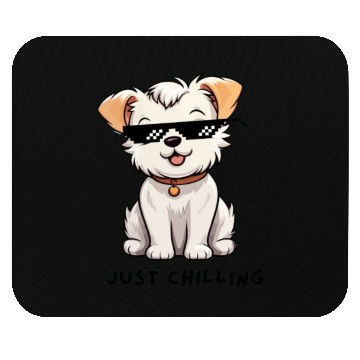 Discover Gold White Hand Drawn Running Cat Mouse Pads remov