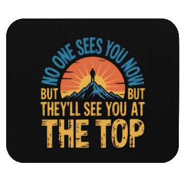 Discover Mountain Climber Inspirational Quote Mouse Pads