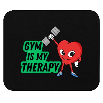 Discover Gym is my therapy Mouse Pads