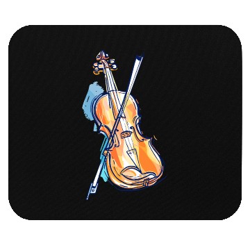 Discover Violin Drawing Mouse Pads