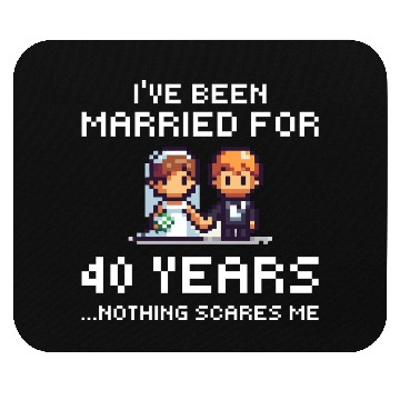 Discover Couples Married 40 Years - Funny 40th Wedding Anni Mouse Pads