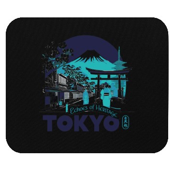 Discover Tokyo Skyline with Mount Fuji Mouse Pads