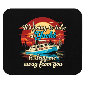 Discover Vintage Style on Back Yacht Rock Party Boat Mouse Pads