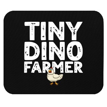 Discover Tiny dino farmer - Dinosaur Funny Dino Farmer Mouse Pads