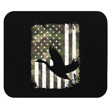 Discover Goose Hunting Camo US Flag For Hunter Camouflage Mouse Pads