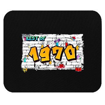 Discover Vintage Rebel 1970 Graffiti – 55 Years of Street Mouse Pads