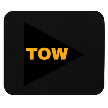 Discover Tow arrow triangle black yellow towing racecar Mouse Pads