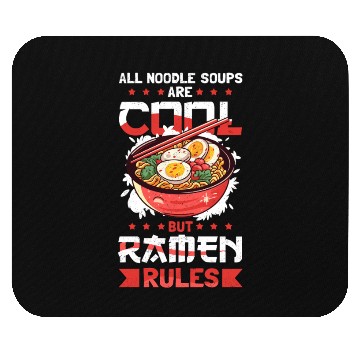 Discover Ramen Rules Japanese Noodles Mouse Pads