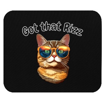 Discover got that rizz cool cat Mouse Pads