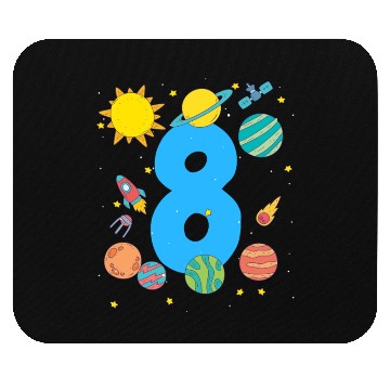 Discover Space Birthday Number Eight Adventure Mouse Pads
