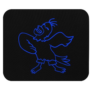 Discover Seagull bird dances happily celebrates cheerful Mouse Pads