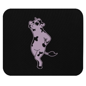 Discover Elegant Cow Model Silhouette Farm Mouse Pads