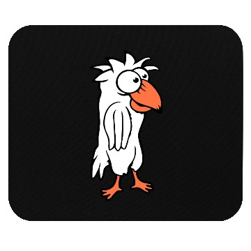 Discover Parrot bird looks funny stupid scared confused fun Mouse Pads