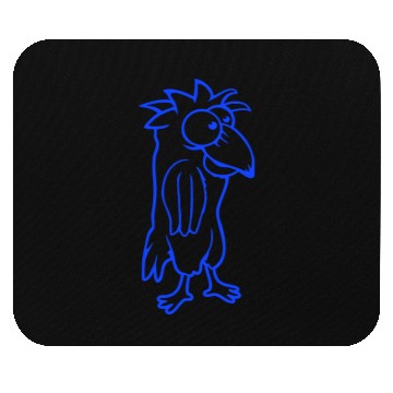 Discover Parrot bird looks funny stupid scared confused fun Mouse Pads
