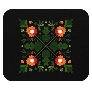 Discover Folk Floral Mandala Mouse Pads