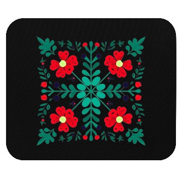 Discover Folk Floral Mandala Mouse Pads