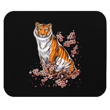 Discover Cherry Blossom Tiger Mouse Pads