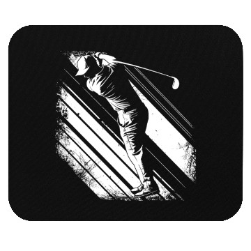 Discover Golfer Graphic Mouse Pads