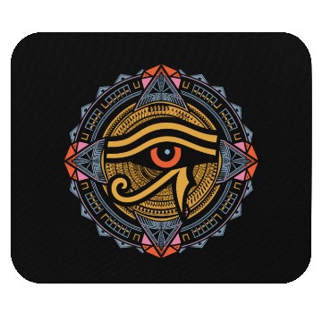 Discover Eye of Ra Mandala | Psychedelic Egyptian Art Mouse Pads