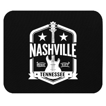 Discover Nashville Music City Guitar Tennessee Mouse Pads