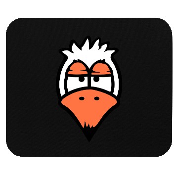 Discover Bird looks funny annoyed tired angry frustrated Mouse Pads