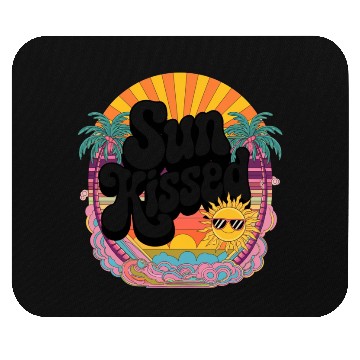 Discover Sun Kissed Retro Sunset Design Mouse Pads