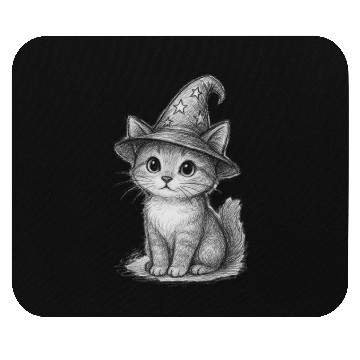 Discover Witchy Whiskers Mouse Pads